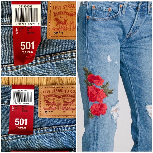 ❤️ SOLD OUT ❤️ NWT LEVIS CROPPED TAPER JEANS - Picture 5 of 8